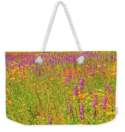 Flower Galore Purple and Yellow - Weekender Tote Bag
