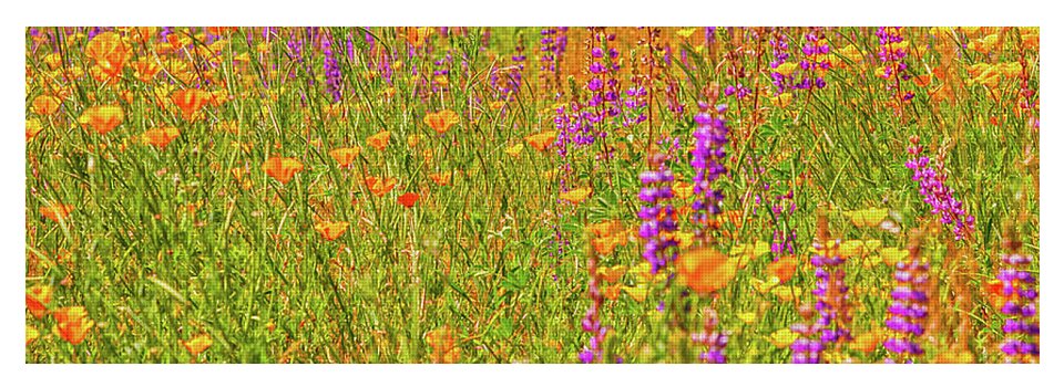 Flower Galore Purple and Yellow - Yoga Mat