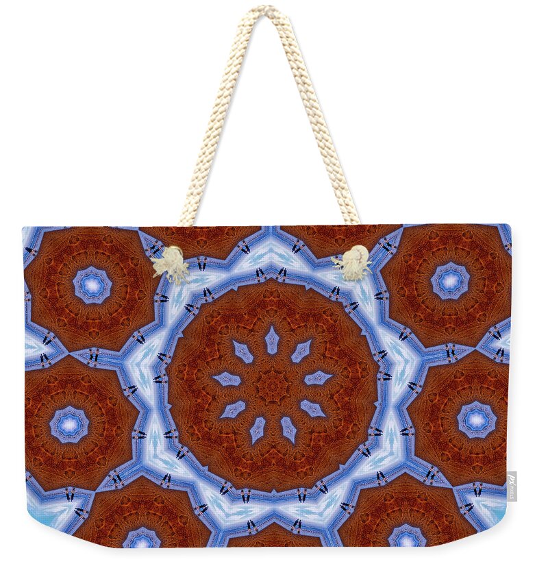 Flower Snowflake Mandala - Weekender Tote Bag