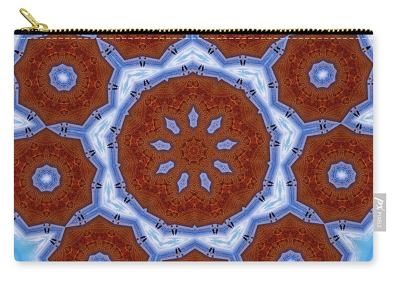 Flower Snowflake Mandala - Zip Pouch
