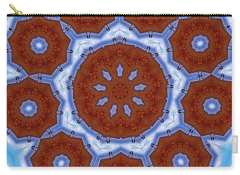 Flower Snowflake Mandala - Zip Pouch