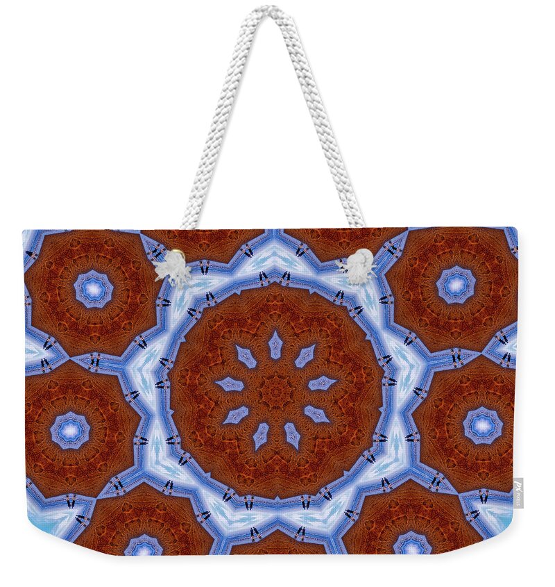 Flower Snowflake Mandala - Weekender Tote Bag
