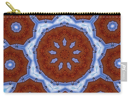 Flower Snowflake Mandala - Zip Pouch