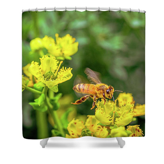 Fly High During Spring Bee Life - Shower Curtain