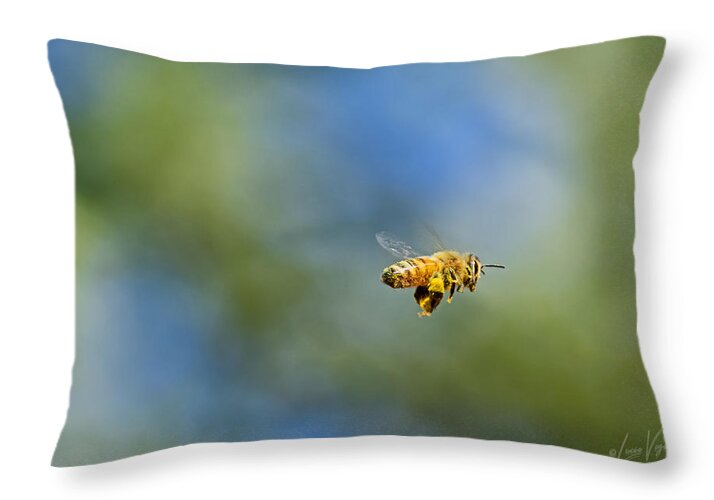 Flying Bee - Throw Pillow