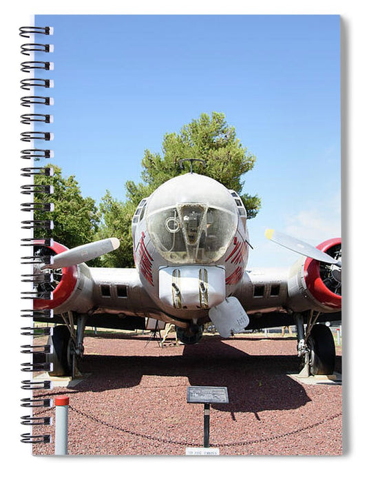 Four Propeller Engine Aircraft - Spiral Notebook