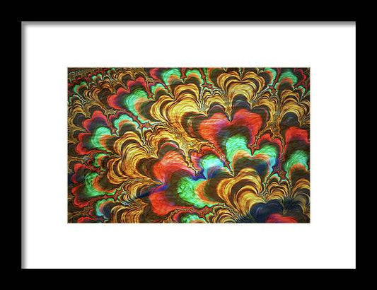 Fractal Abstracts of Waves - Framed Print