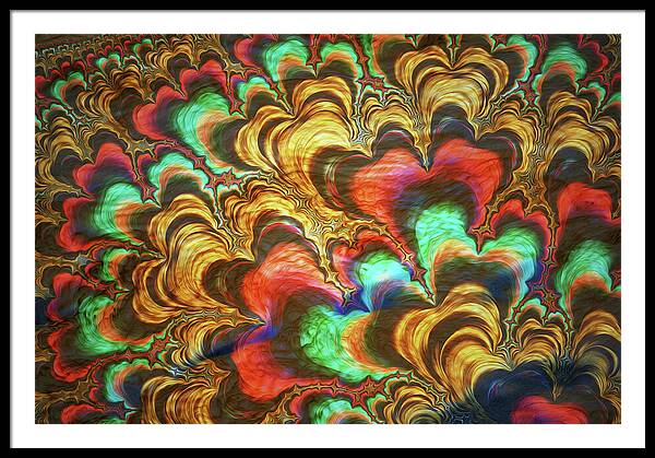 Fractal Abstracts of Waves - Framed Print