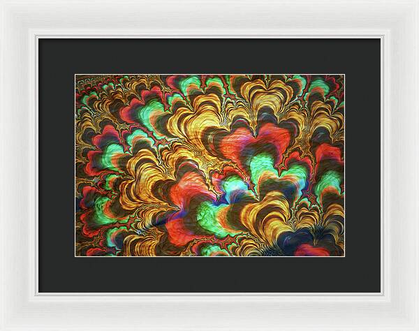Fractal Abstracts of Waves - Framed Print