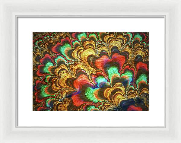 Fractal Abstracts of Waves - Framed Print