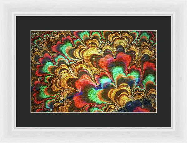 Fractal Abstracts of Waves - Framed Print