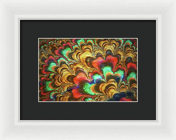 Fractal Abstracts of Waves - Framed Print