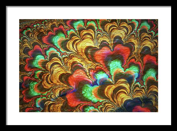 Fractal Abstracts of Waves - Framed Print