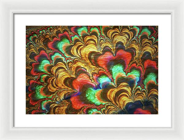 Fractal Abstracts of Waves - Framed Print