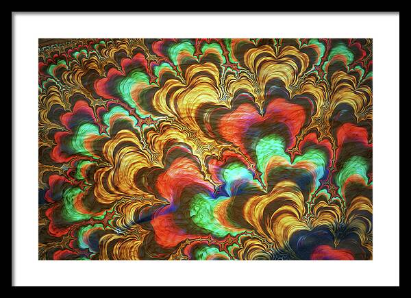 Fractal Abstracts of Waves - Framed Print