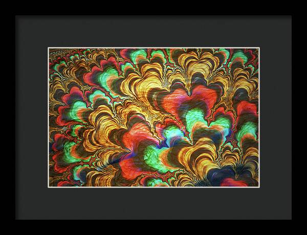 Fractal Abstracts of Waves - Framed Print