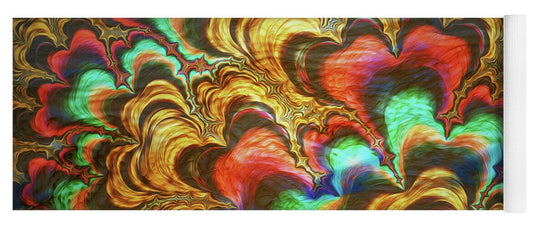Fractal Abstracts of Waves - Yoga Mat