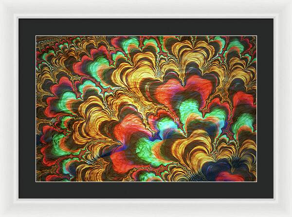 Fractal Abstracts of Waves - Framed Print