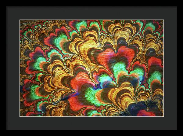 Fractal Abstracts of Waves - Framed Print