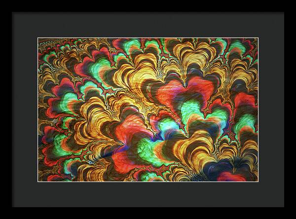 Fractal Abstracts of Waves - Framed Print