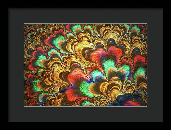 Fractal Abstracts of Waves - Framed Print