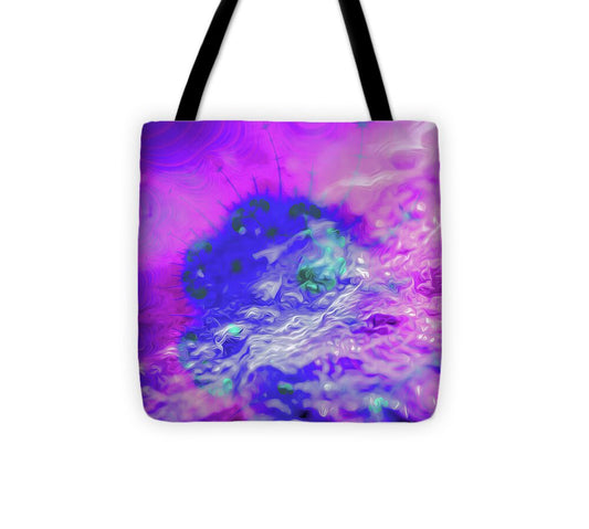 Fractal art of Dark Purples and Magentas - Tote Bag