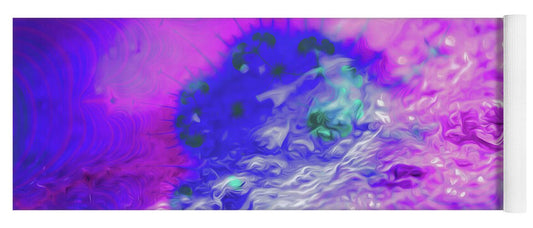 Fractal art of Dark Purples and Magentas - Yoga Mat