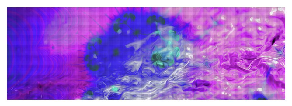 Fractal art of Dark Purples and Magentas - Yoga Mat