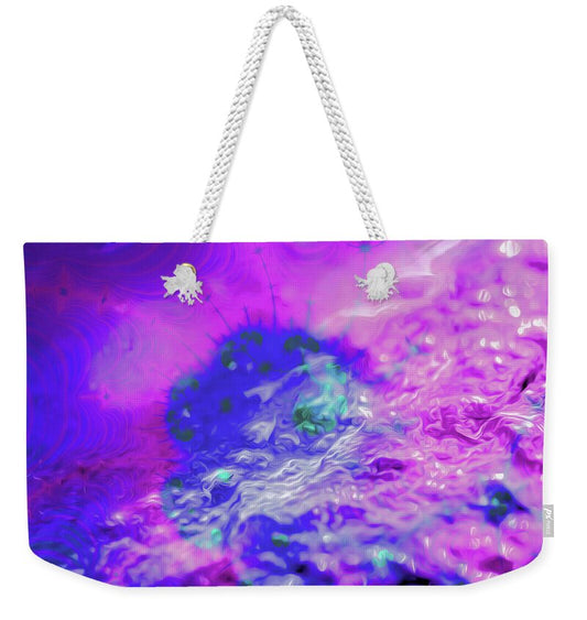Fractal art of Dark Purples and Magentas - Weekender Tote Bag