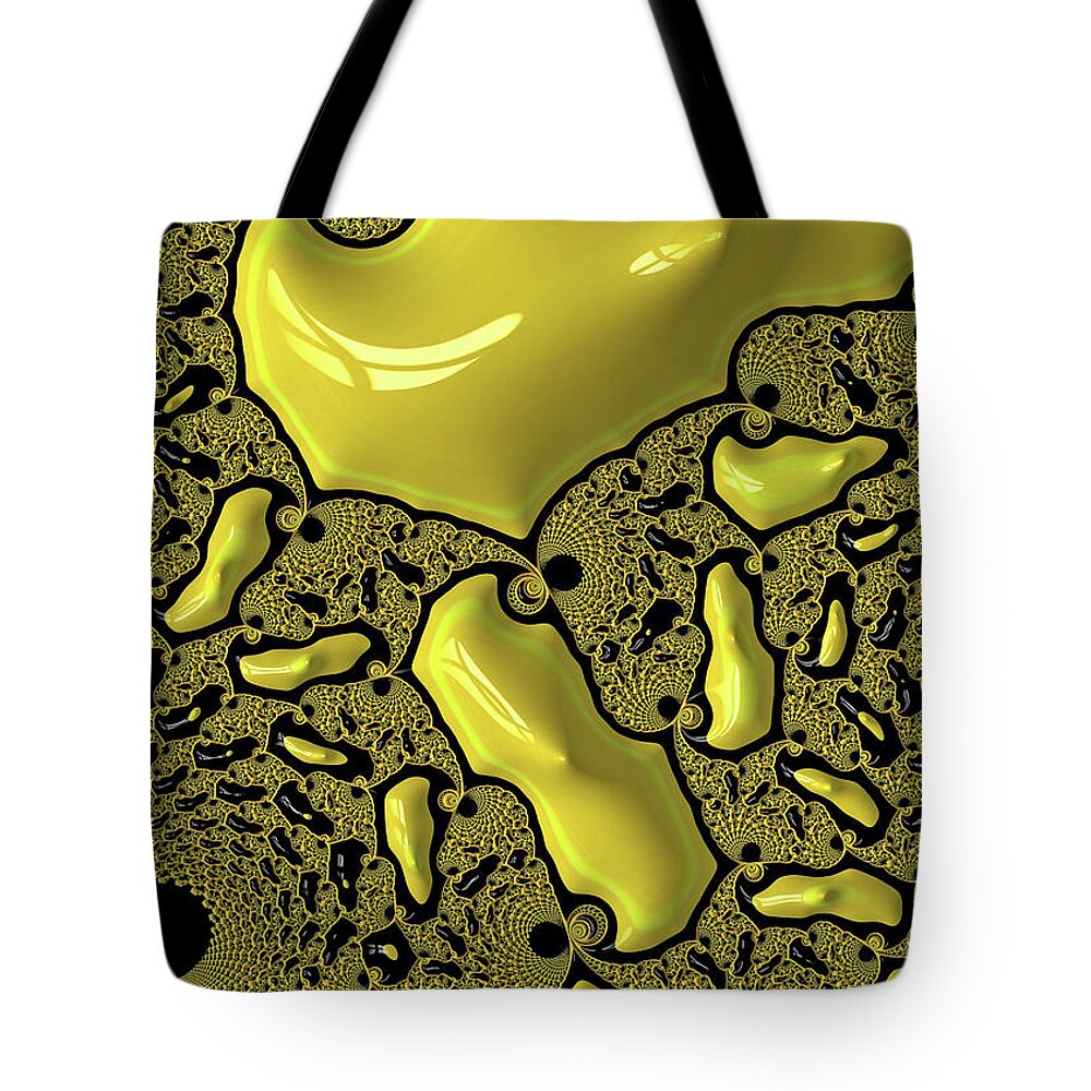 Fractals of Yellow Abstracts  - Tote Bag