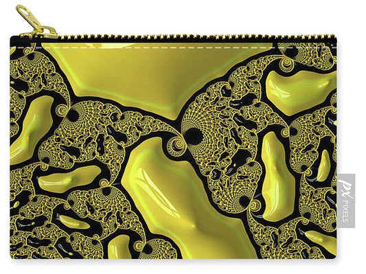 Fractals of Yellow Abstracts  - Zip Pouch