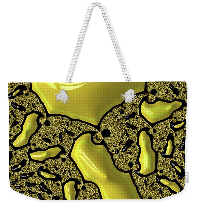 Fractals of Yellow Abstracts  - Weekender Tote Bag