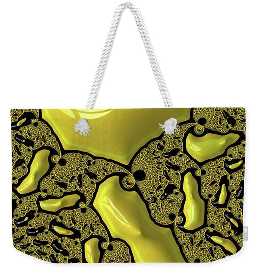 Fractals of Yellow Abstracts  - Weekender Tote Bag