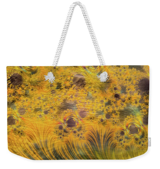 Fractals of Yellow Art - Weekender Tote Bag