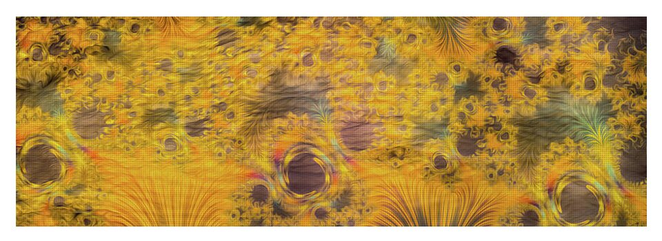Fractals of Yellow Art - Yoga Mat