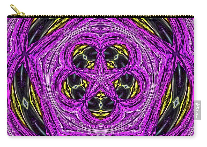 Frequency of a Pentagon Abstract  Art - Zip Pouch