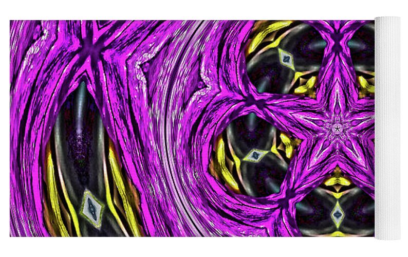 Frequency of a Pentagon Abstract  Art - Yoga Mat