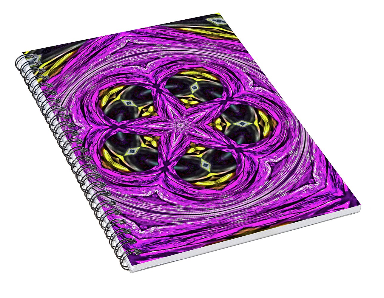 Frequency of a Pentagon Abstract  Art - Spiral Notebook