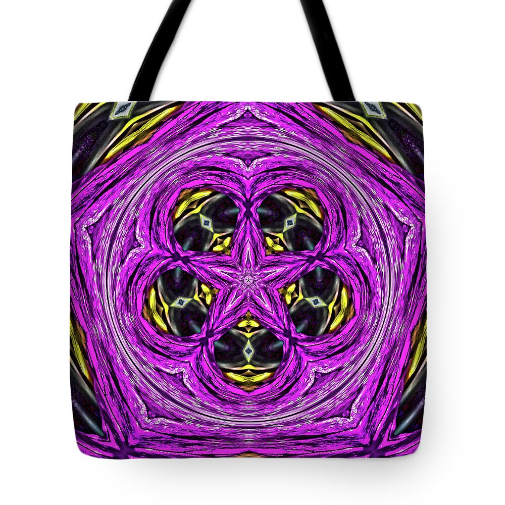 Frequency of a Pentagon Abstract  Art - Tote Bag