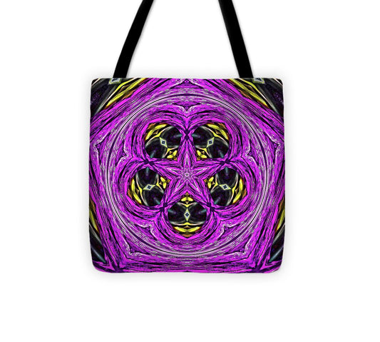 Frequency of a Pentagon Abstract  Art - Tote Bag
