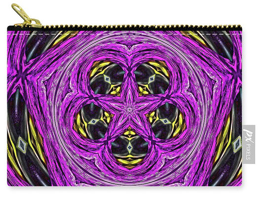Frequency of a Pentagon Abstract  Art - Zip Pouch