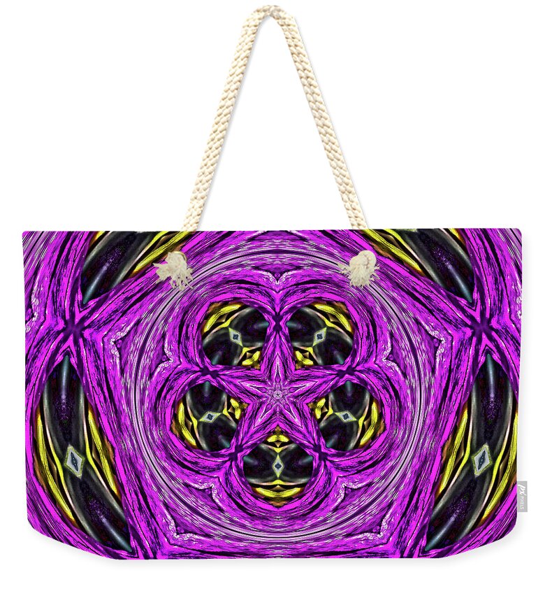 Frequency of a Pentagon Abstract  Art - Weekender Tote Bag