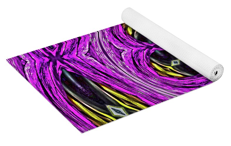 Frequency of a Pentagon Abstract  Art - Yoga Mat