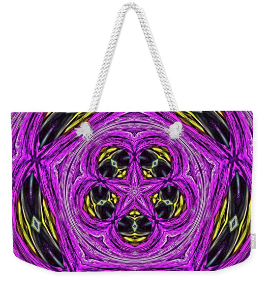 Frequency of a Pentagon Abstract  Art - Weekender Tote Bag