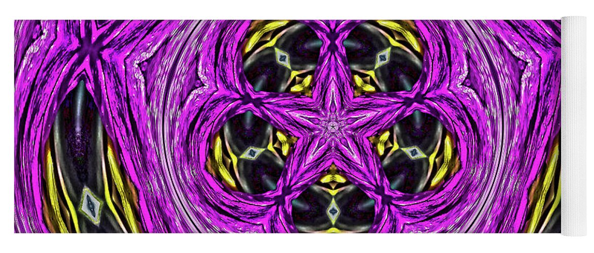 Frequency of a Pentagon Abstract  Art - Yoga Mat