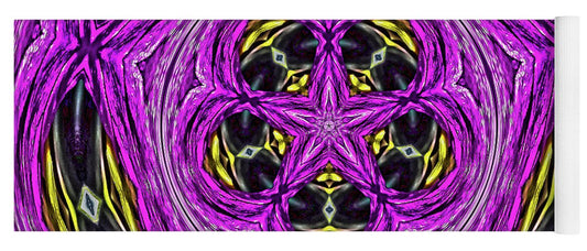 Frequency of a Pentagon Abstract  Art - Yoga Mat
