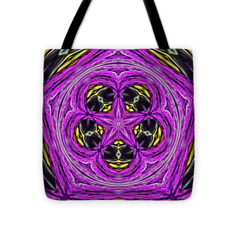 Frequency of a Pentagon Abstract  Art - Tote Bag