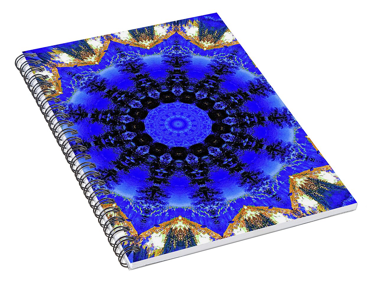 Frequency of Blues Artistic Design - Spiral Notebook