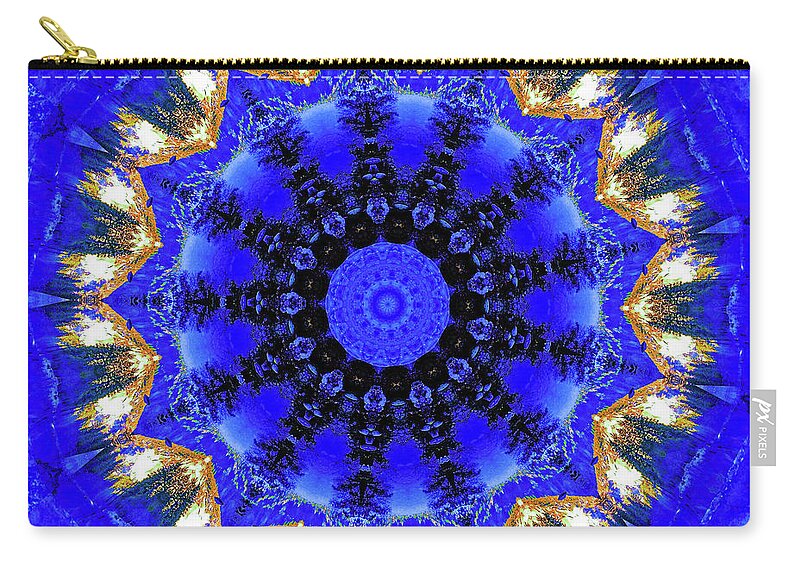 Frequency of Blues Artistic Design - Zip Pouch