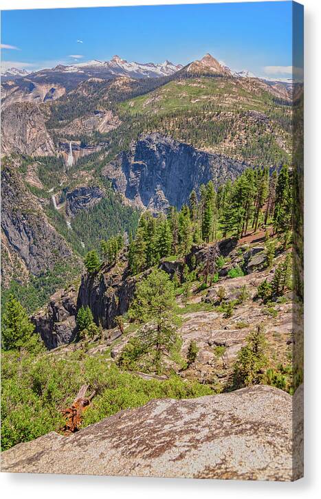 Glacier Point High Above Scene - Canvas Print